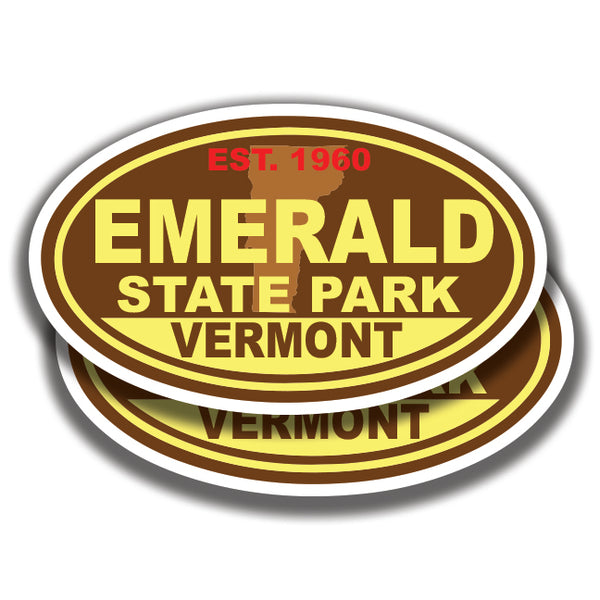 EMERALD STATE PARK DECALs Vermont 2 Stickers Bogo