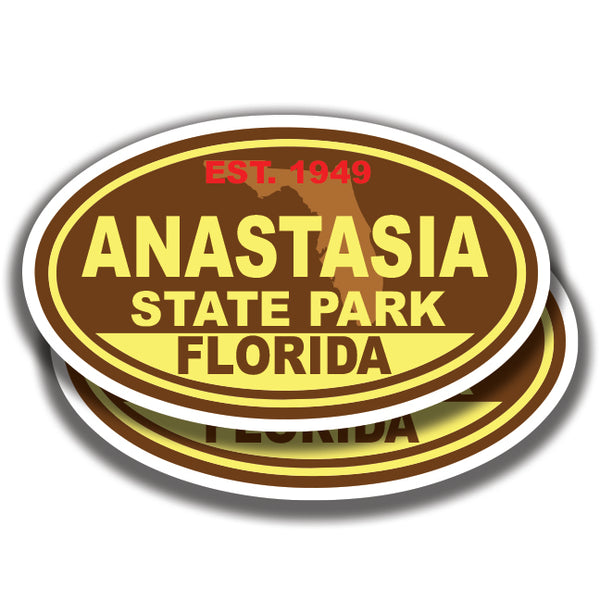 ANASTASIA STATE PARK DECALs Florida 2 Stickers Bogo