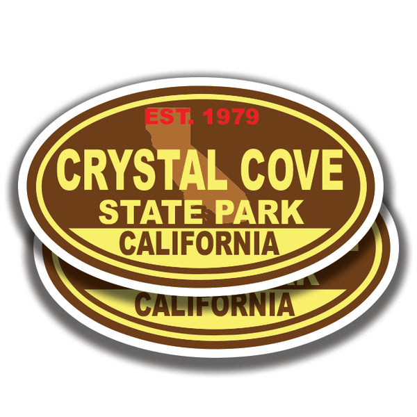 CRYSTAL COVE STATE PARK DECALs California 2 Stickers Bogo