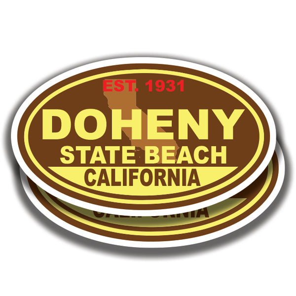 DOHENY STATE BEACH DECALs California 2 Stickers Bogo