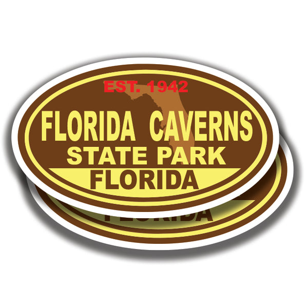 FLORIDA CAVERNS STATE PARK DECALs 2 Stickers Bogo