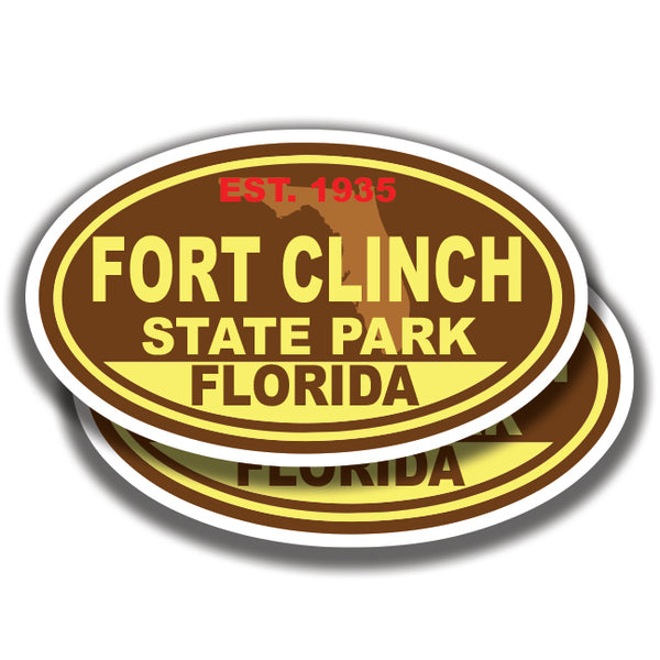 FORT CLINCH STATE PARK DECALs Florida 2 Stickers Bogo