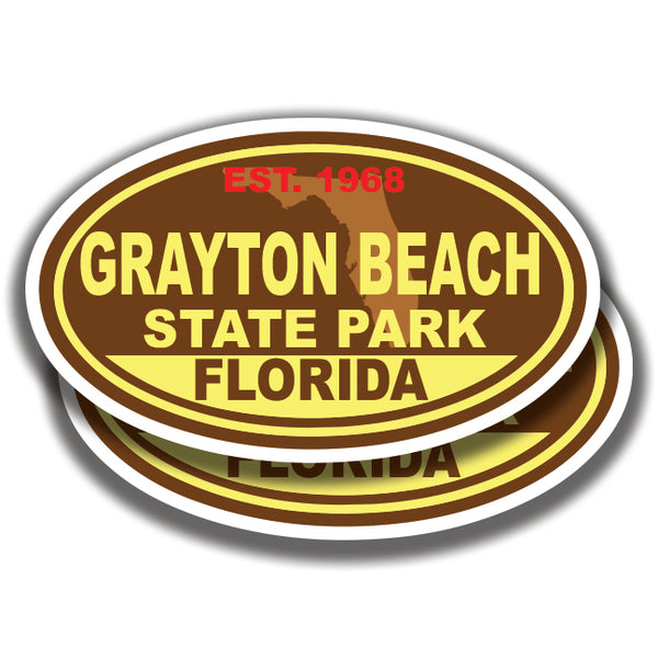 GRAYTON BEACH STATE PARK DECALs Florida 2 Stickers Bogo