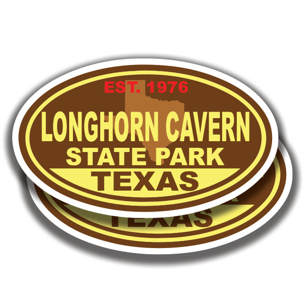 LONGHORN CAVERN STATE PARK DECALs TEXAS 2 Stickers Bogo