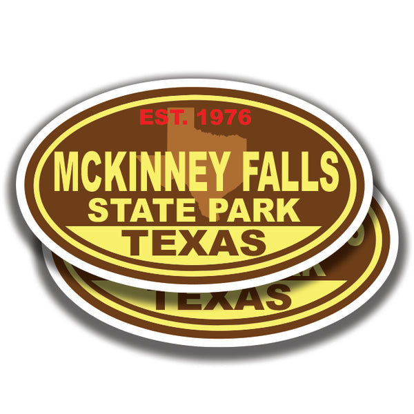 MCKINNEY FALLS STATE PARK DECALs Texas 2 Stickers Bogo