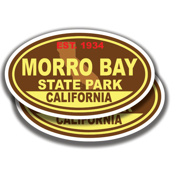 MORRO BAY STATE PARK DECALs California 2 Stickers Bogo
