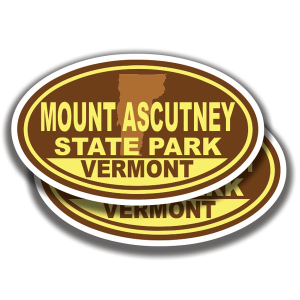 MOUNT ASCUTNEY STATE PARK DECALs Vermont 2 Stickers Bogo