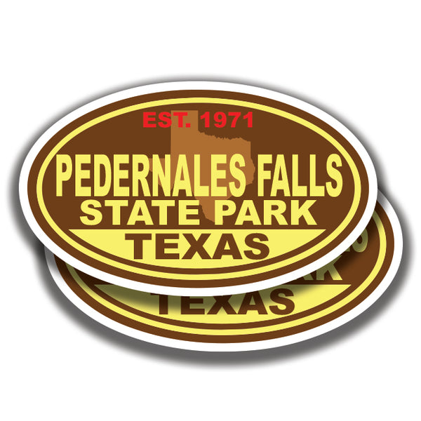PEDERNALES FALLS STATE PARK DECALs Texas 2 Stickers Bogo