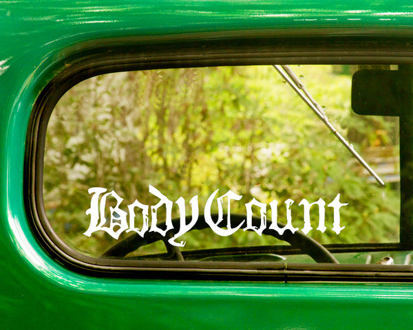 2 BODY COUNT Band Decal Stickers - The Sticker And Decal Mafia