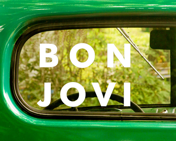 2 BON JOVI Band Decal Stickers - The Sticker And Decal Mafia