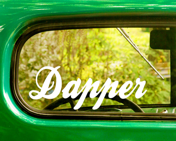 2 DAPPER Funny Decals Stickers - The Sticker And Decal Mafia