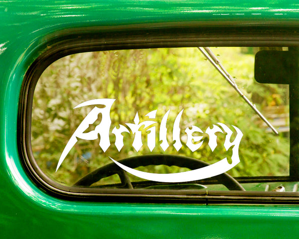 2 ARTILLERY Band Decal Sticker - The Sticker And Decal Mafia