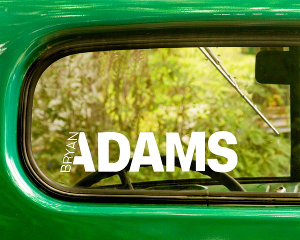 2 BRYAN ADAMS Band Decal Sticker - The Sticker And Decal Mafia