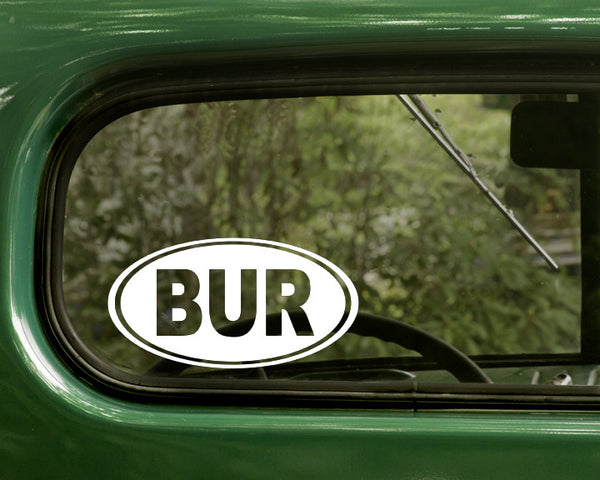 BUR Burlington Decal Sticker Massachusetts - The Sticker And Decal Mafia