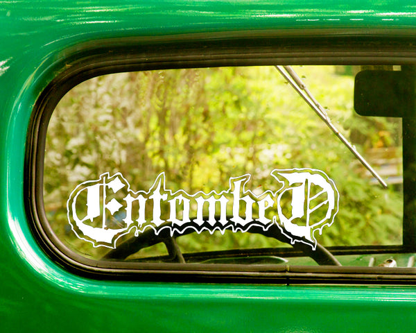 2 ENTOMBED Band Decal Stickers - The Sticker And Decal Mafia