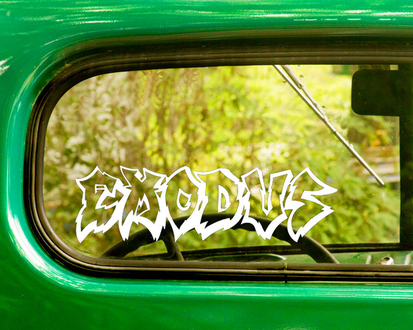 2 EXODUS Band Decal Stickers - The Sticker And Decal Mafia