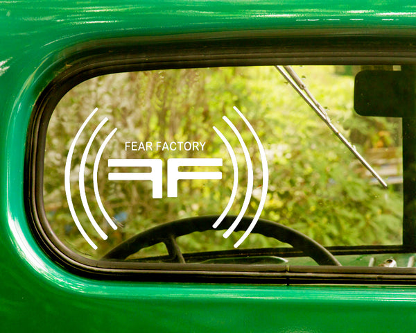 2 FEAR FACTORY Band Decal Sticker - The Sticker And Decal Mafia
