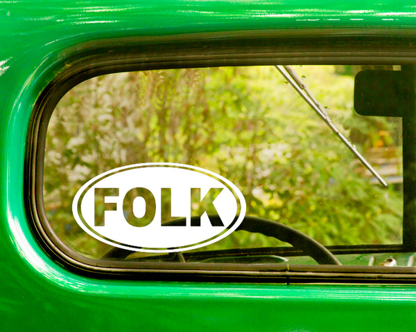Folk Music Decal Sticker - The Sticker And Decal Mafia