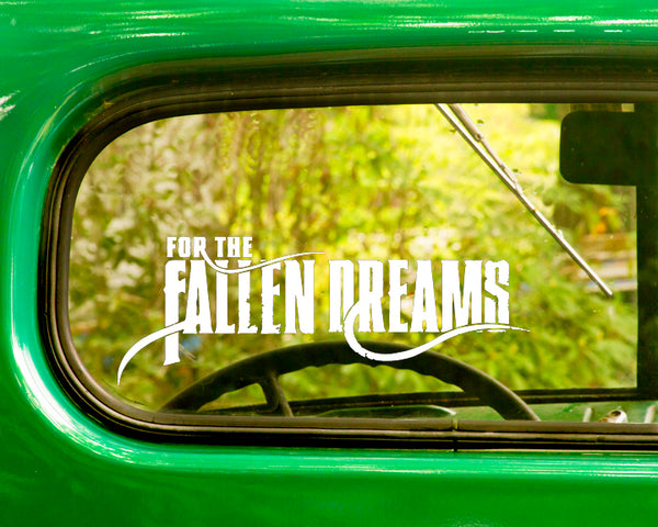2 FOR THE FALLEN DREAMS Band Decals Stickers Bogo - The Sticker And Decal Mafia