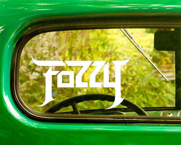 2 FOZZY Band Decals Stickers Bogo - The Sticker And Decal Mafia