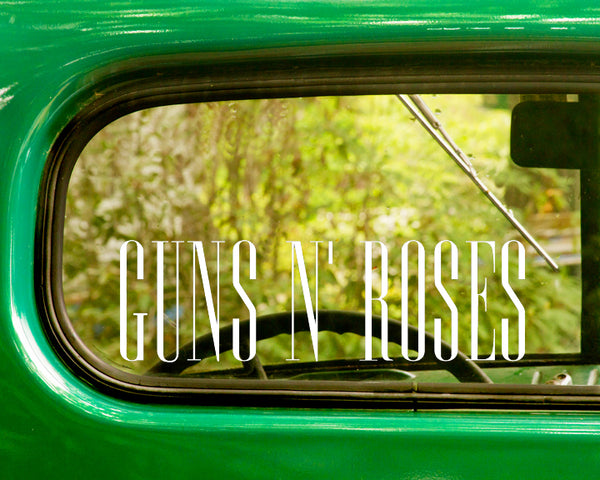 2 GUNS N' ROSES Band Decal Sticker - The Sticker And Decal Mafia