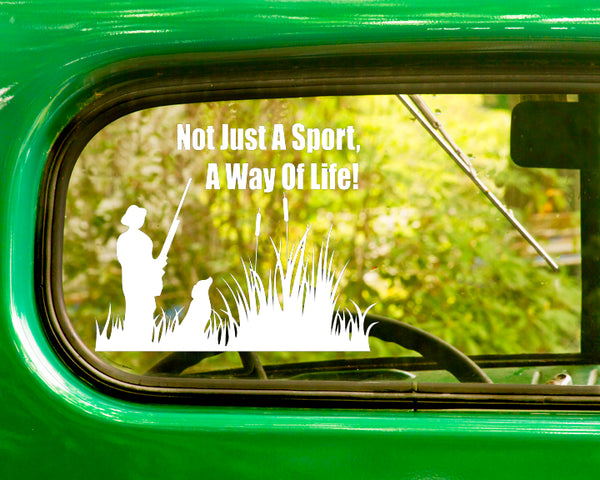 2 Not Just A Sport A Way Of Life bird Hunting Decal Stickers - The Sticker And Decal Mafia