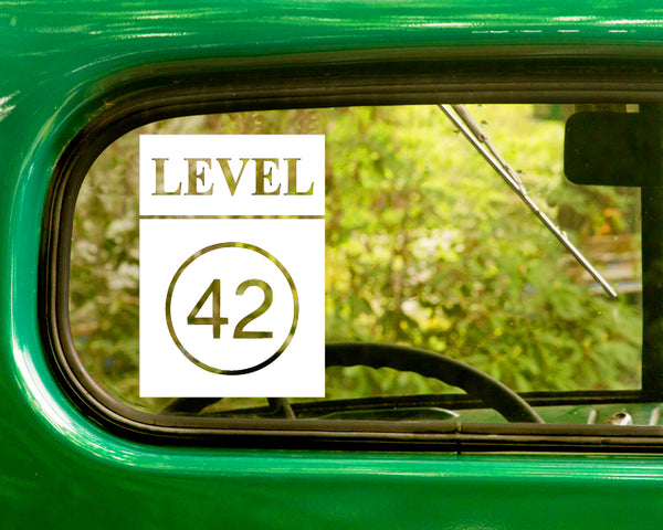 2 LEVEL 42 Band Decal Sticker - The Sticker And Decal Mafia