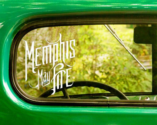 2 MEMPHIS MAY FIRE Band Decal Stickers - The Sticker And Decal Mafia
