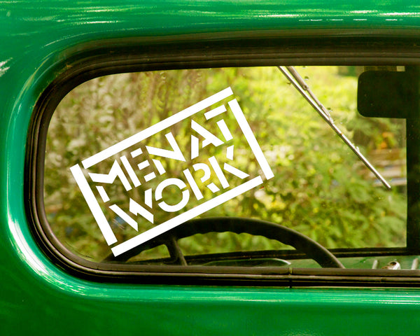 2 MEN AT WORK Band Decal Sticker - The Sticker And Decal Mafia