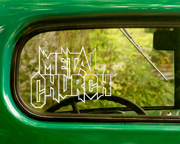 2 METAL CHURCH Band Decal Stickers - The Sticker And Decal Mafia