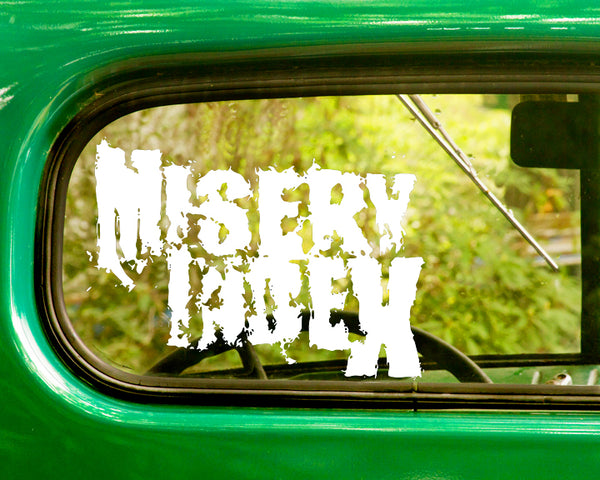 2 MISERY INDEX Band Decal Stickers - The Sticker And Decal Mafia