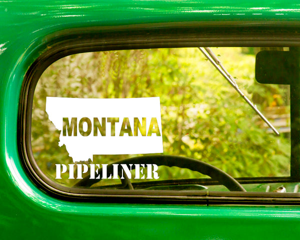 2 Montana Pipeliner Decal Stickers - The Sticker And Decal Mafia