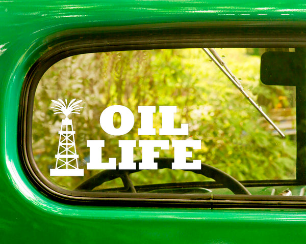 2 Oil Life Decal Stickers - The Sticker And Decal Mafia