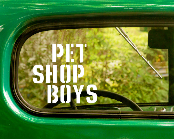 2 PET SHOP BOYS Band Decal Sticker - The Sticker And Decal Mafia
