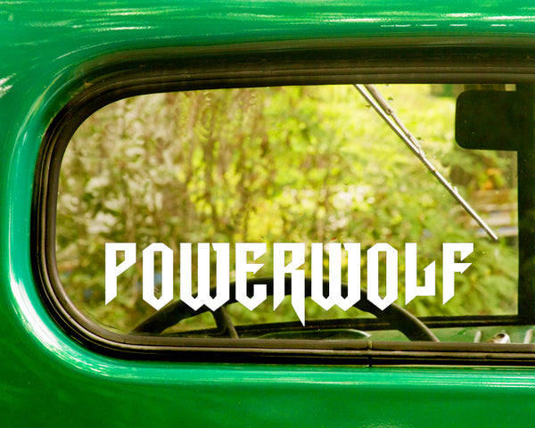 2 POWERWOLF Band Decal Stickers - The Sticker And Decal Mafia