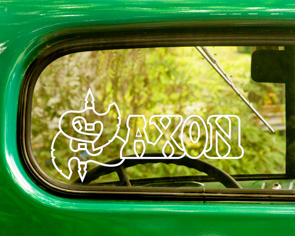 2 SAXON Band Decal Stickers - The Sticker And Decal Mafia