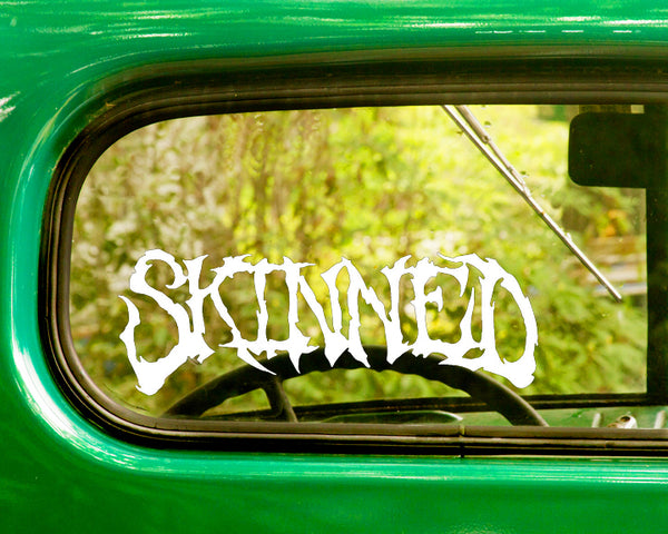 2 SKINNED Band Decal Stickers - The Sticker And Decal Mafia