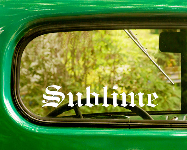 2 SUBLIME Band Decal Sticker - The Sticker And Decal Mafia