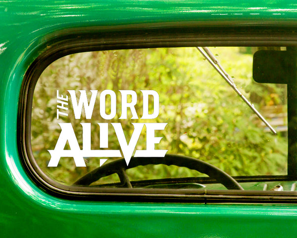 2 THE WORD ALIVE Band Decal Stickers - The Sticker And Decal Mafia
