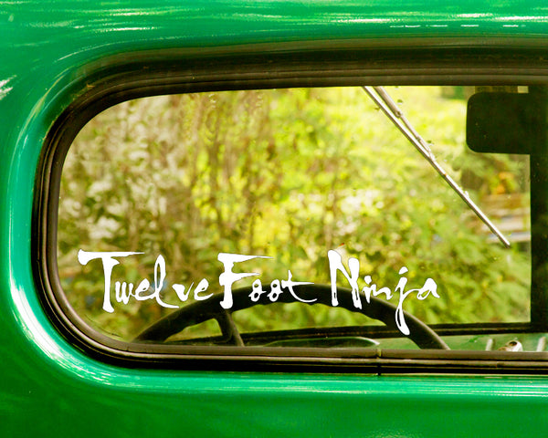 2 TWELVE FOOT NINJA Band Decal Stickers - The Sticker And Decal Mafia