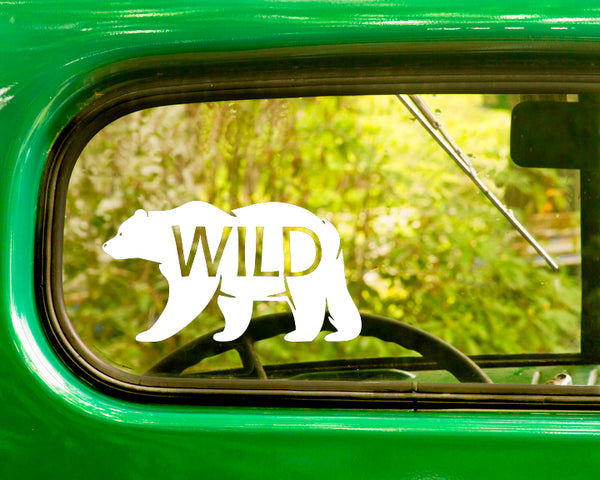 2 Wild Bear Nature Decal Stickers - The Sticker And Decal Mafia