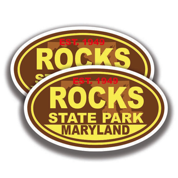 ROCKS STATE PARK DECAL 2 Stickers Maryland Bogo Car Window