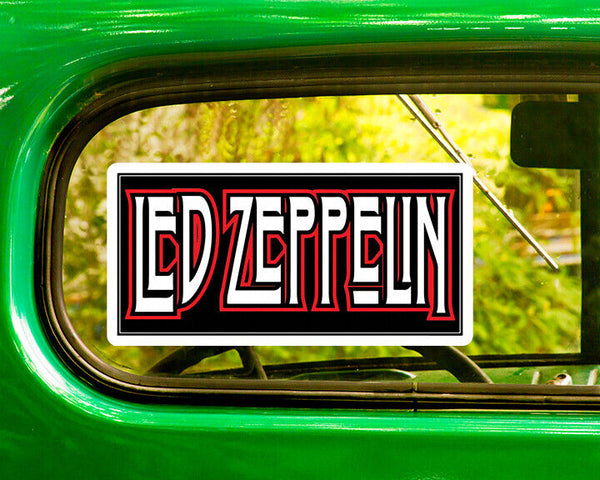 LED ZEPPELIN DECAL 2 Stickers Bogo For Car Window
