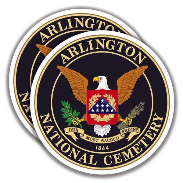 ARLINGTON NATIONAL CEMETERY DECAL 2 Stickers Bogo Military