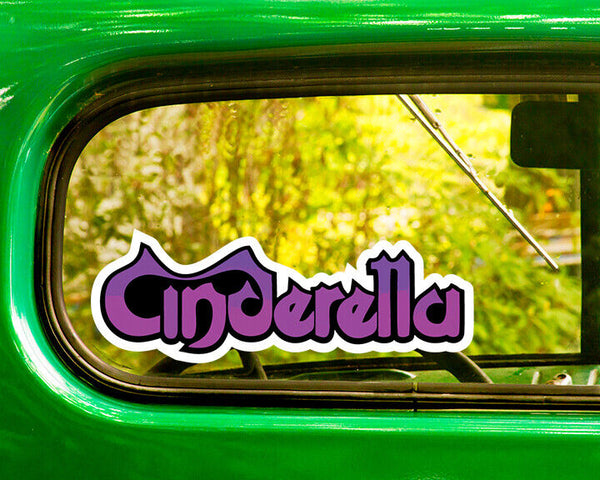 CINDERELLA BAND DECAL 2 Stickers Bogo For Car Window