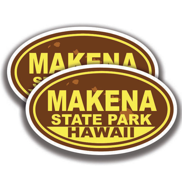 MAKENA STATE PARK DECAL Hawaii 2 Stickers Bogo Car Window
