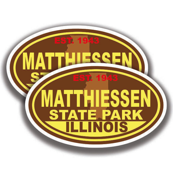 MATTHIESSEN STATE PARK DECAL 2 Stickers Illinois Bogo Car Window