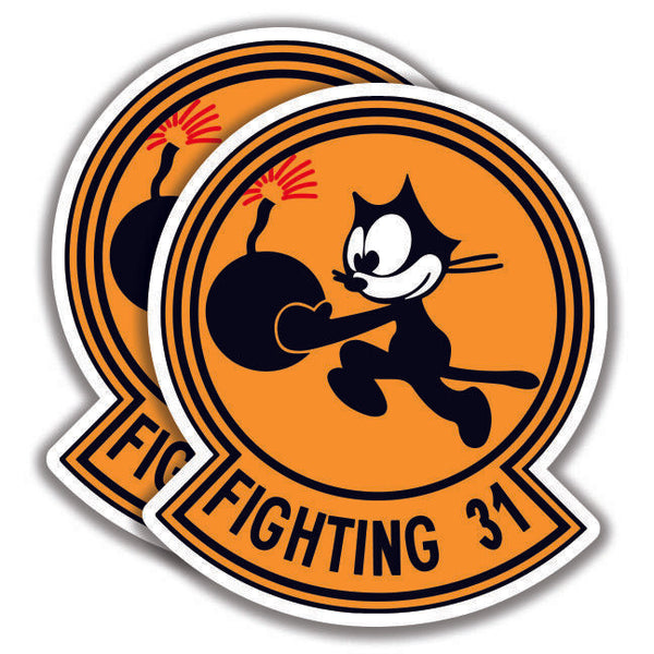 FIGHTING VF 31 FELIX DECALs Tomcatters Navy Squadron 2 Stickers Bogo