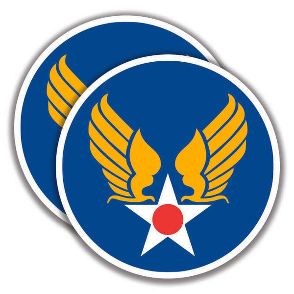 HAP ARNOLD WINGS EMBLEM DECAL 2 Stickers U.S. Bogo Car Bumper Window