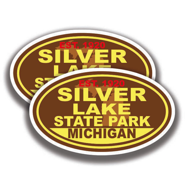 SILVER LAKE STATE PARK DECAL Michigan 2 Stickers Bogo Car Window
